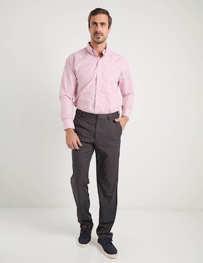 Camisa casual Cavalatti manga larga para hombre