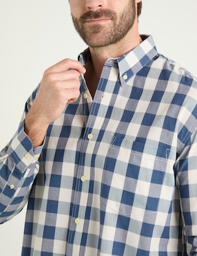 Camisa casual Cavalatti manga larga para hombre