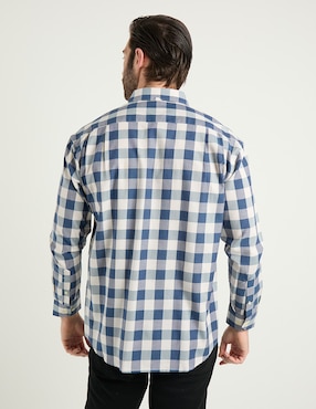 Camisa casual Cavalatti manga larga para hombre