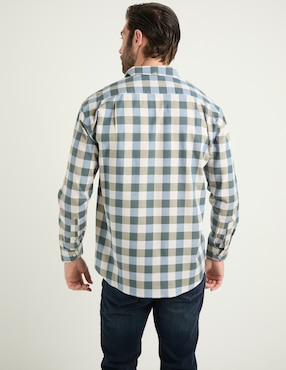 Camisa casual Cavalatti manga larga para hombre