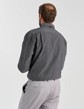 Camisa casual Cavalatti de algodón manga larga para hombre