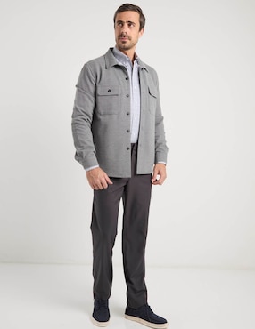 Camisa casual Cavalatti manga larga para hombre