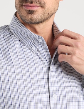 Camisa casual Cavalatti manga larga para hombre