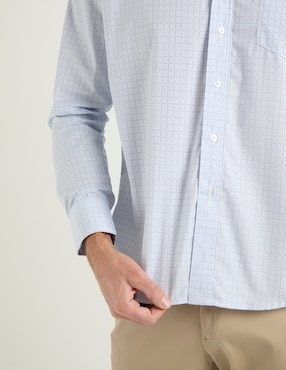 Camisa casual Cavalatti manga larga para hombre