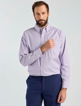 Camisa casual Cavalatti manga larga para hombre