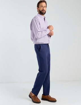 Camisa casual Cavalatti manga larga para hombre