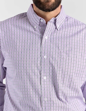 Camisa casual Cavalatti manga larga para hombre