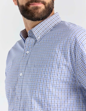 Camisa casual Cavalatti manga larga para hombre