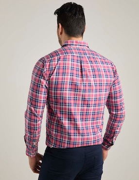 Camisa casual Polosur de algodón manga larga para hombre