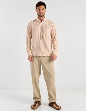 Camisa casual Polosur manga larga para hombre