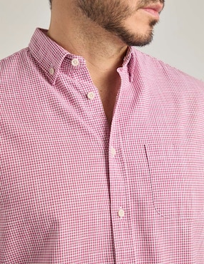 Camisa casual Polosur de algodón manga larga para hombre