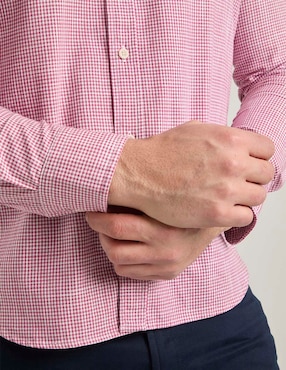 Camisa casual Polosur de algodón manga larga para hombre