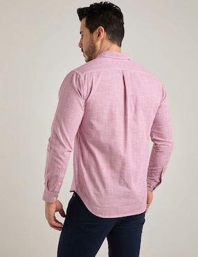 Camisa casual Polosur de algodón manga larga para hombre