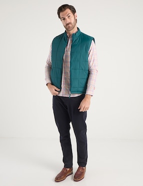Camisa casual Polosur de algodón manga larga para hombre
