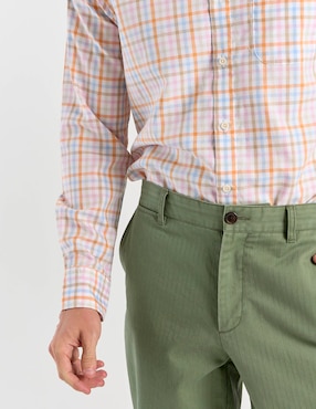 Camisa casual Polosur de algodón manga larga para hombre