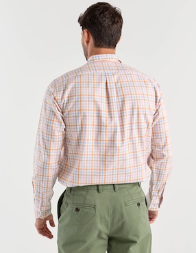 Camisa casual Polosur de algodón manga larga para hombre