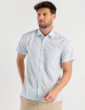Camisa casual Polosur de algodón manga corta para hombre