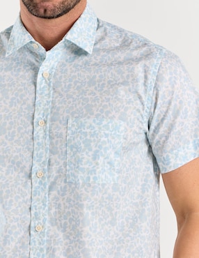 Camisa casual Polosur de algodón manga corta para hombre