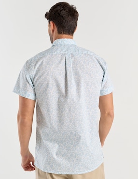 Camisa casual Polosur de algodón manga corta para hombre