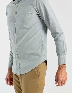 Camisa casual Dockers de algodón manga larga para hombre