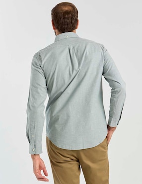 Camisa casual Dockers de algodón manga larga para hombre