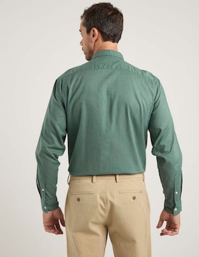 Camisa casual Dockers de algodón manga larga para hombre