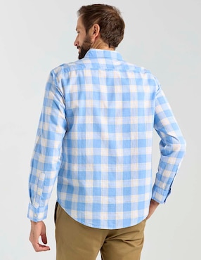 Camisa casual Dockers de algodón manga larga para hombre