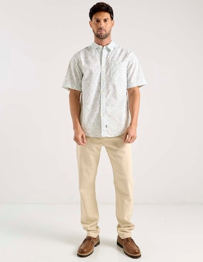Camisa casual Dockers de algodón manga corta para hombre