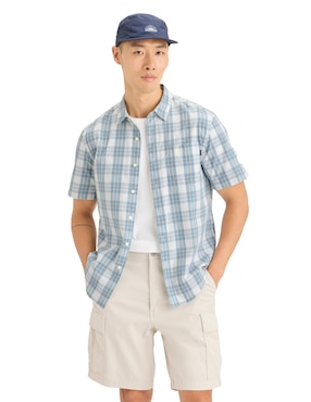 Camisa casual Dockers de algodón manga corta para hombre