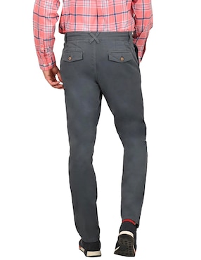 Pantalón chino recto Ferrioni de algodón para hombre