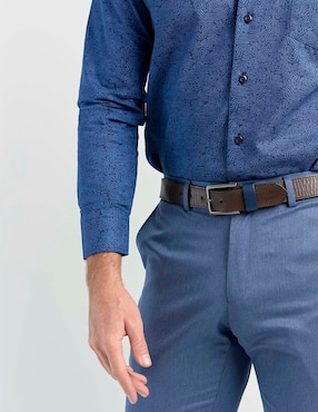 Camisa Regent Street de algodón manga larga para hombre