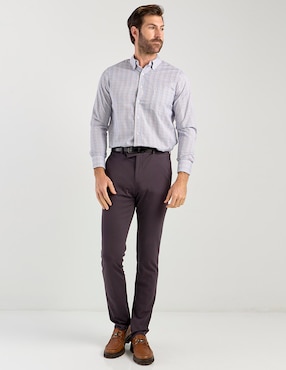 Camisa casual Regent Street manga larga para hombre