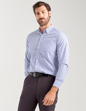 Camisa casual Regent Street manga larga para hombre