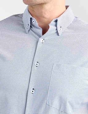 Camisa casual Regent Street de algodón manga larga para hombre