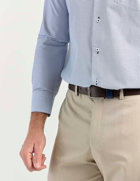 Camisa casual Regent Street de algodón manga larga para hombre