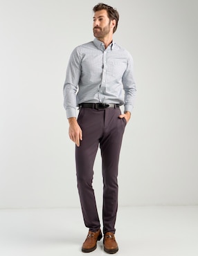 Camisa casual Regent Street manga larga para hombre