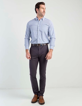 Camisa casual Regent Street manga larga para hombre