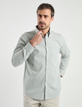 Camisa casual Dioro de algodón manga larga para hombre
