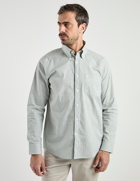 Camisa casual Dioro de algodón manga larga para hombre