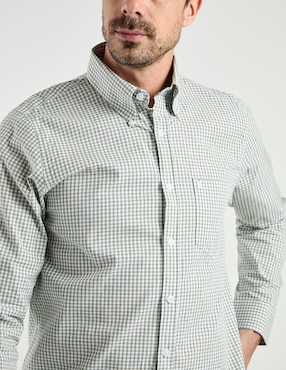 Camisa casual Dioro de algodón manga larga para hombre