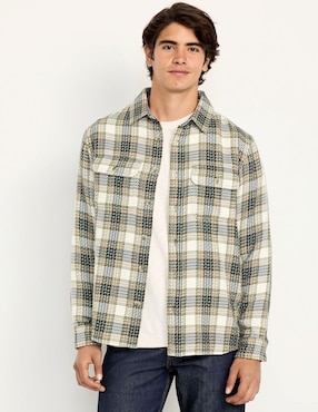 Camisa casual Old Navy de algodón manga larga para hombre