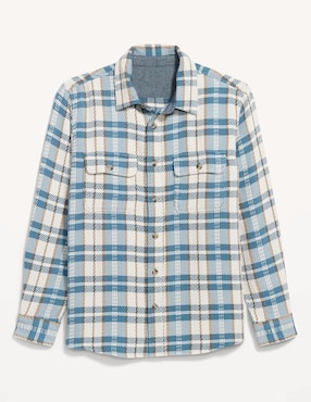 Camisa casual Old Navy de algodón manga larga para hombre
