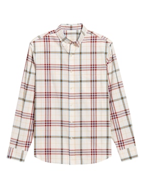 Camisa casual Old Navy de algodón manga larga para hombre