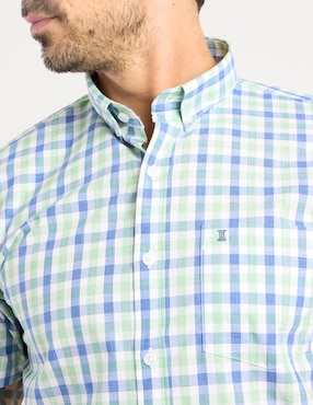 Camisa casual Dioro de algodón manga corta para hombre