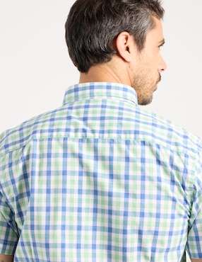 Camisa casual Dioro de algodón manga corta para hombre