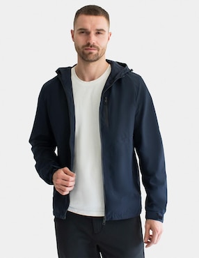 Chamarra casual Generra impermeable con bolsillos para hombre