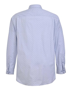Camisa casual Michel Blanc de algodón manga larga para hombre