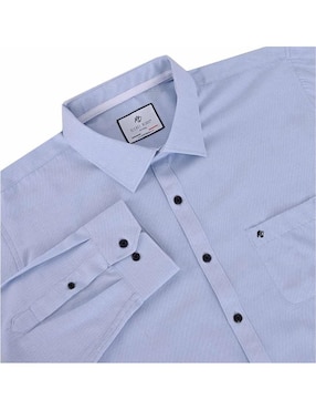 Camisa casual Michel Blanc manga larga para hombre