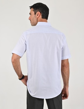 Camisa casual Sansabelt de algodón manga corta para hombre