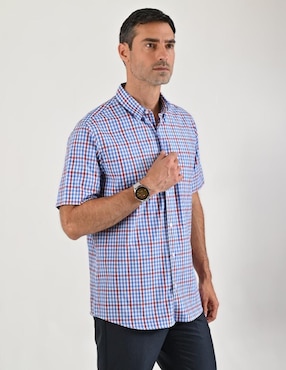 Camisa casual Sansabelt manga corta para hombre